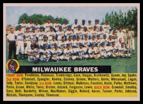 95A Milwaukee Braves Centered